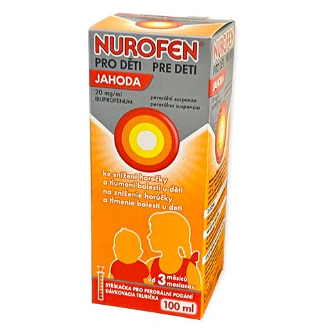 Schéma dávkovania Nurofen čapíkov pre deti