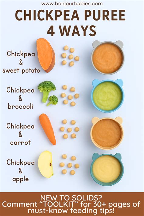 Image of various baby food combinations