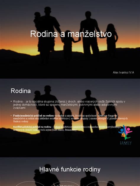 Manželstvo a rodina ako základ spoločnosti