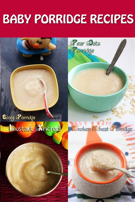 ingredients for baby porridge