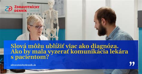 Lekár komunikujúci s pacientom v ambulancii