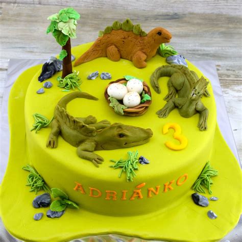 Detská torta s motívom dinosaura