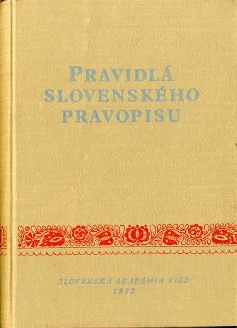 pravidlá slovenského jazyka
