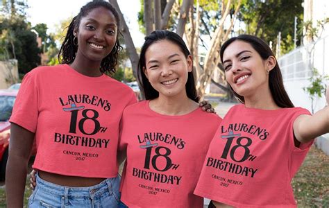 Birthday T-shirt with number and name