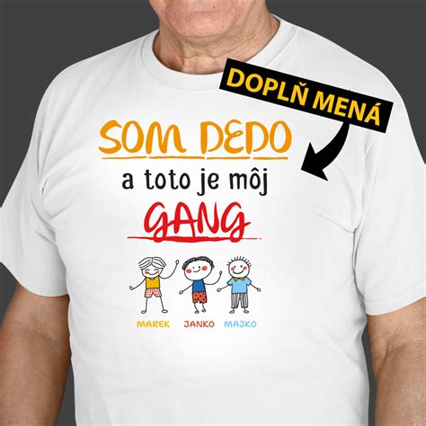 Koláž tričiek pre dedka s rôznymi vtipnými motívmi