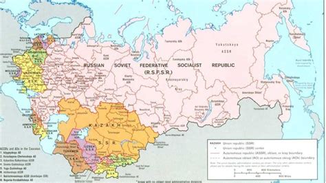 Mapa Sovietskeho zväzu v 50. rokoch