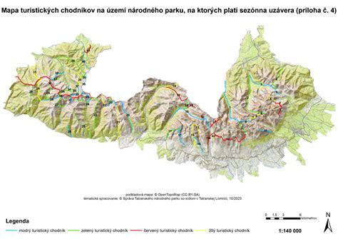 Mapa obľúbených turistických destinácií na Slovensku