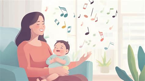 mother singing to newborn