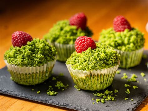 zelené muffiny so špenátom a krémom