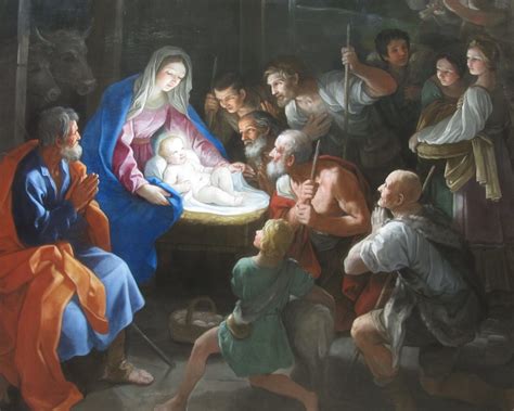 Pastieri a Traja králi sa klaňajú Ježiškovi v jasličkách