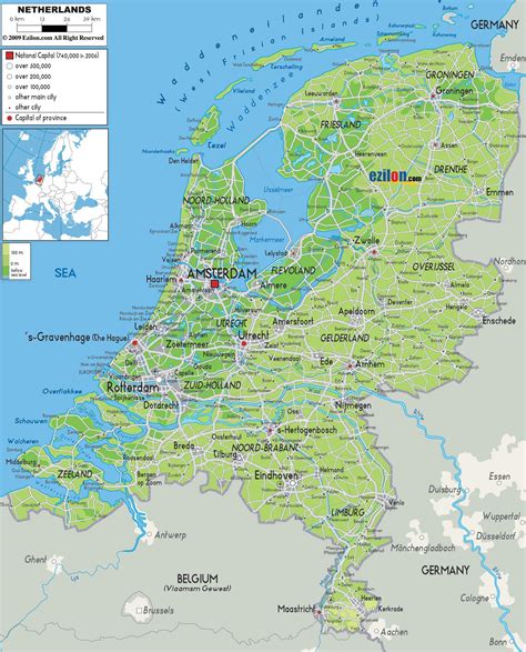 Mapa obľúbenosti kapely Šohajka v Európe (zvýraznené Belgicko a Holandsko)
