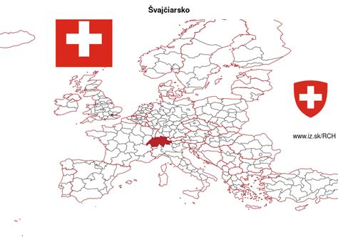 Mapa: Krajiny EÚ, EHP a Švajčiarsko