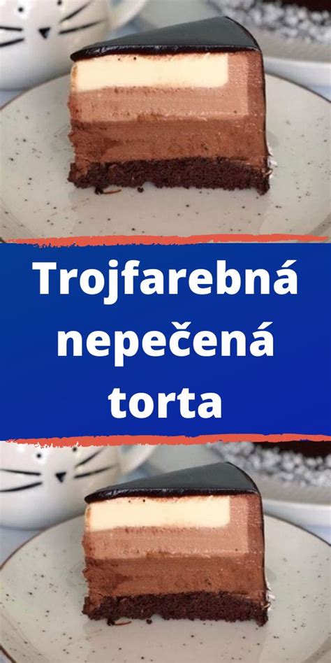 Farebné vrstvy pudingovej torty