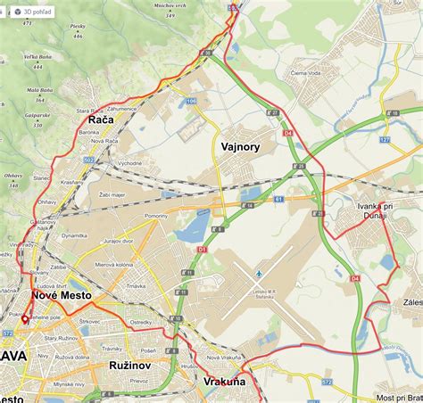 Mapa bratislavskej Vrakune