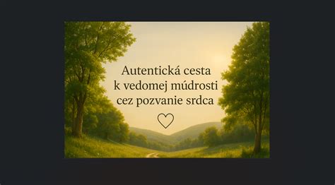 Cesta k múdrosti a sebareflexii