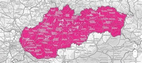Mapa pokrytia Rádia LUMEN