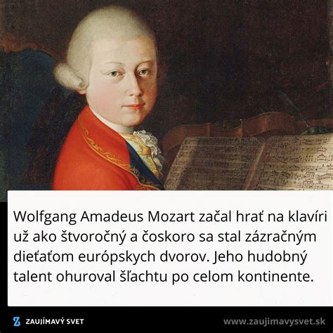 Mladý Wolfgang Amadeus Mozart pri klavíri