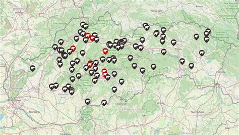 Mapa zubných ambulancií na Slovensku