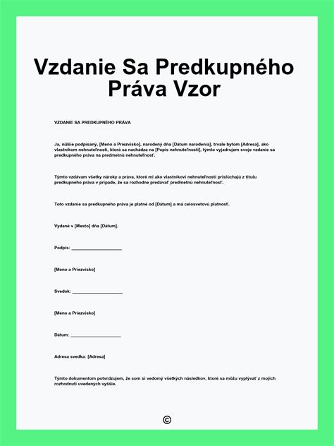 Zákaz vzdania sa práv vopred