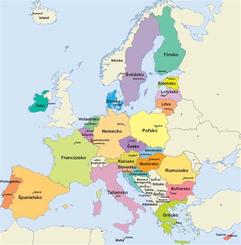 Mapa Európskej únie s označením krajín s rôznymi rodinnými prídavkami