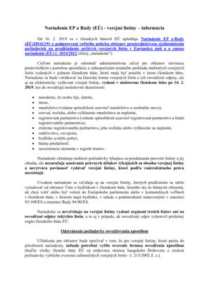 Príklad viacjazyčného štandardného formulára (VŠF)