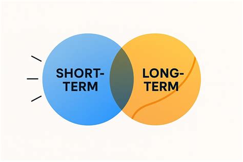 Diagram: Comparison of short-term vs. long-term OČR