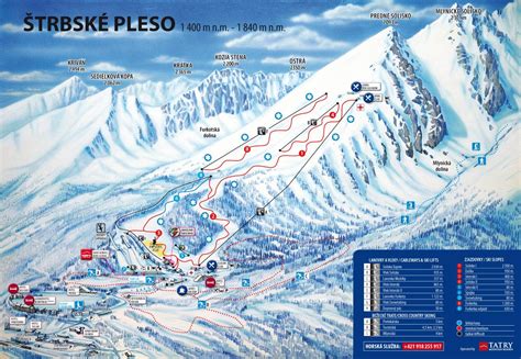 Mapa lyžiarskeho strediska