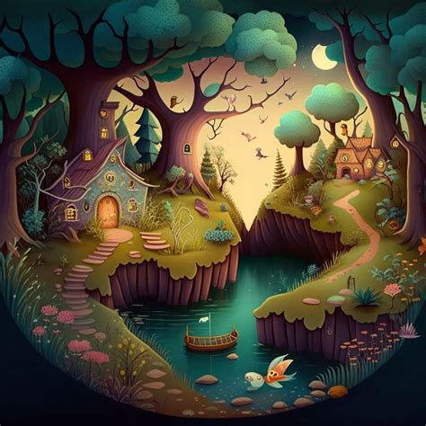 Ilustrácia postáv z rozprávky Tri zakliaté kniežatá