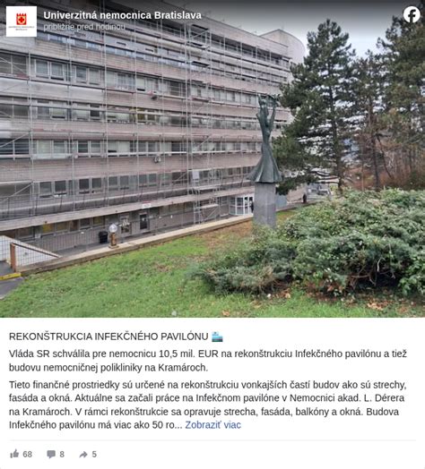 budova gynekologicko-pôrodníckeho pavilónu v žilinskej nemocnici