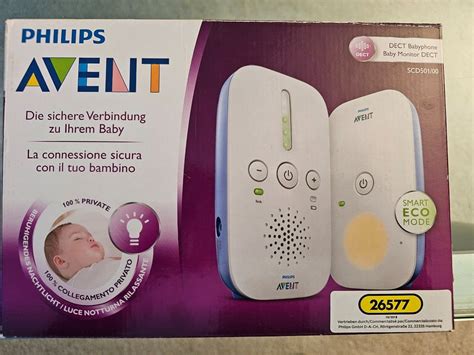 Obrázok detskej a rodičovskej jednotky Philips Avent DECT SCD501/00