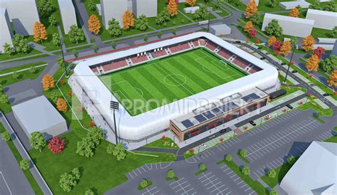 Moderný futbalový štadión v Košiciach