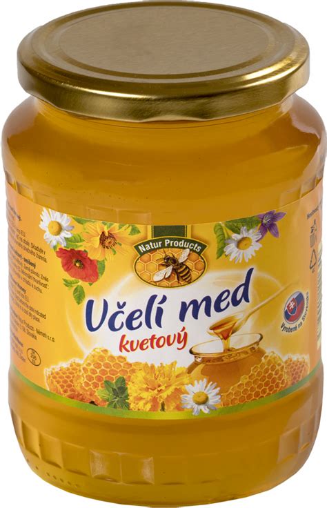 Fľaša s medom a bylinkami