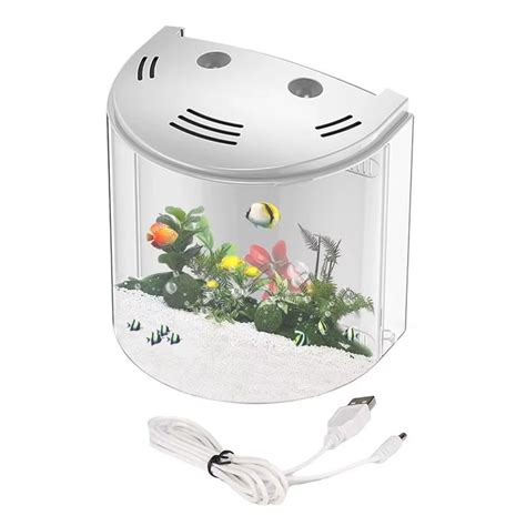 Akvárium s filtrom a rastlinami