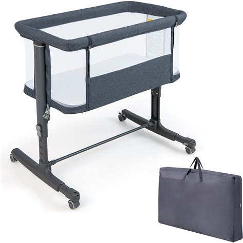 Zopa Nanny travel cot with adjustable mattress height and side pocket