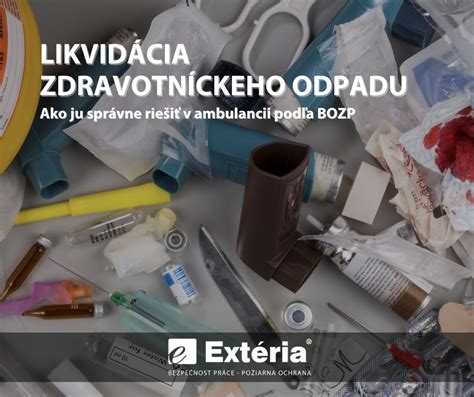 Detailné znázornenie správneho spôsobu likvidácie zdravotníckeho odpadu a manipulácie s ostrými predmetmi v ambulancii.
