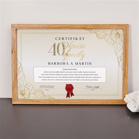 Certifikát pre budúcich starých rodičov
