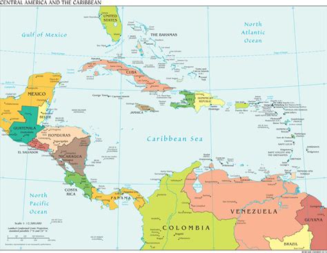 Mapa kávových plantáží Strednej a Južnej Ameriky