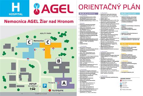 Mapa spádovej oblasti Nemocnice AGEL Žiar nad Hronom