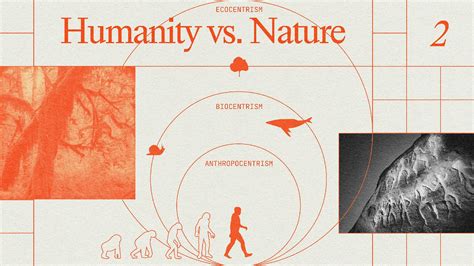Conceptual image of nature vs. humanity
