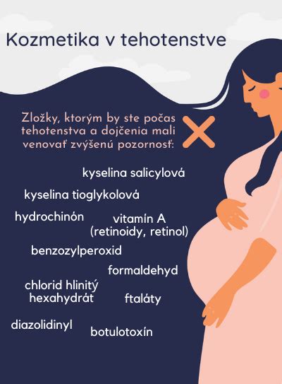 Zložky kozmetiky, ktorým sa v tehotenstve vyhýbať