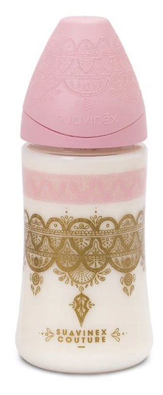 Suavinex Haute Couture Gold Fialova Kvetinka bottle