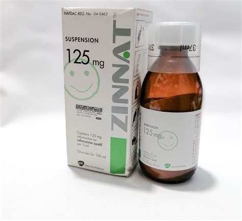 Zinnat sirup dávkovacia tabuľka
