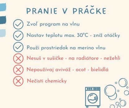 Návod na pranie a starostlivosť o fusak