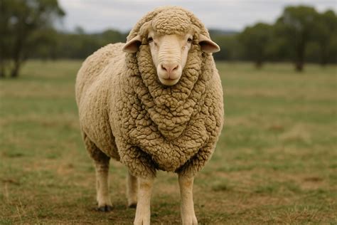 Zblízka štruktúra merino vlny