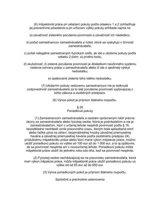 Legislatívne ustanovenia Zákonníka práce