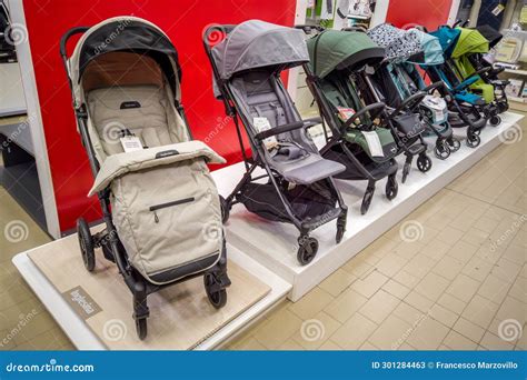 Various types of baby strollers