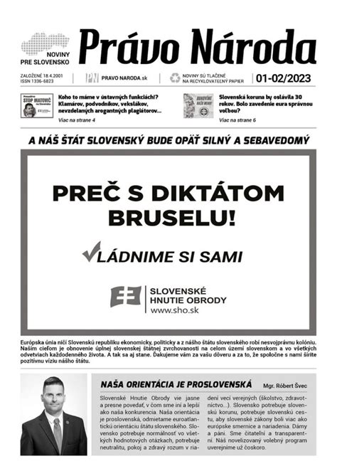 Titulná strana novín s kráľovským oznámením