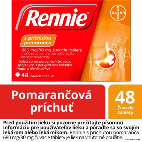 Balenie antacidových tabliet s nápisom 