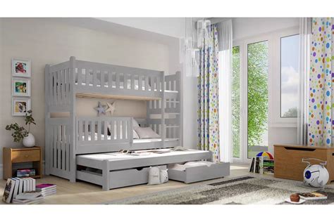 Poschodová posteľ s prístelkou