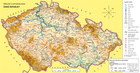 mapa Slovensko a Česká republika